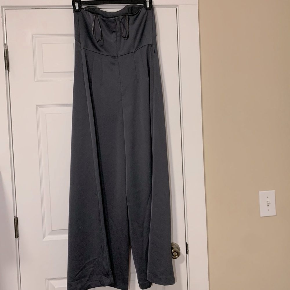 Club Monaco Strapless Satin jumpsuit New - Picture 14 of 16